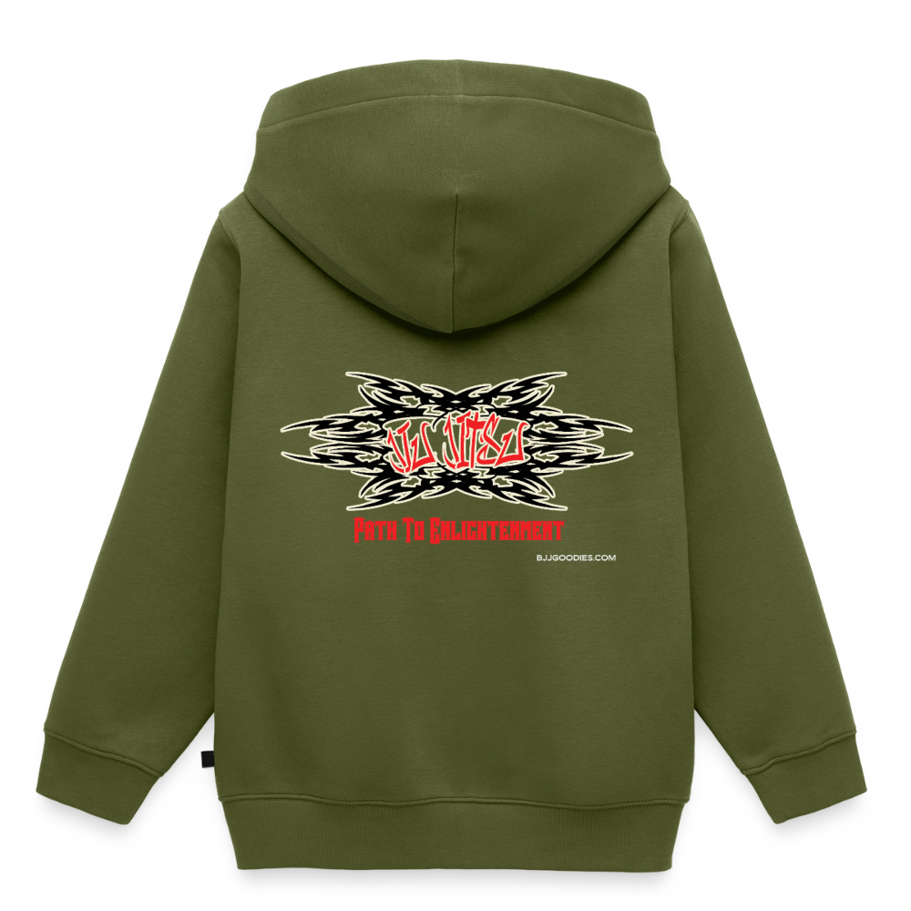 Jiu Jitsu - Path To Enlightenment Kids' Hoodie - khaki green